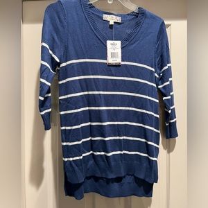 Sweater brand new with tags. Blue and white